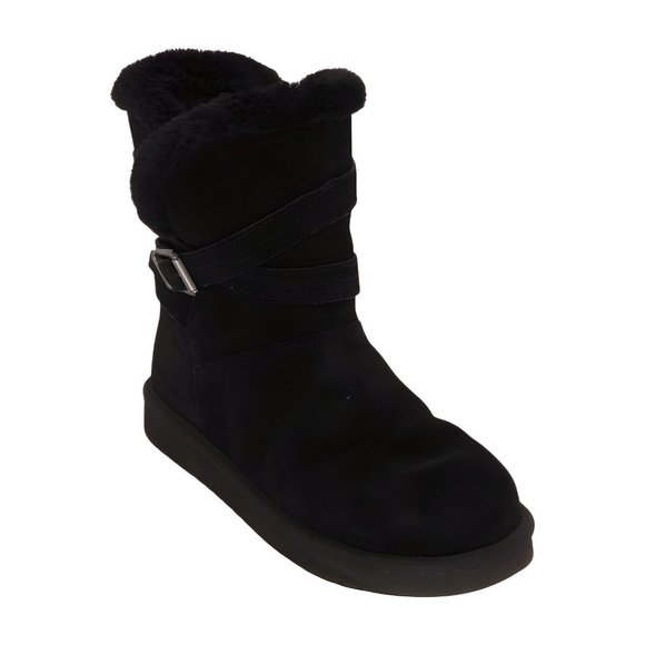 Koolaburra Shoes - Koolaburra by UGG Womens Delene Short Boot, Black, Size 8